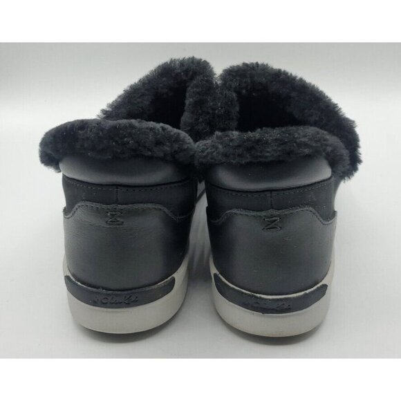 Olukai Malua Hulu Boots Women's Black Size 7 Shearling Lined Nubuck Leather - Picture 7 of 15
